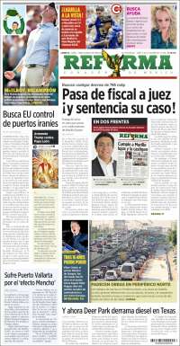 Portada de Reforma (Mexico)