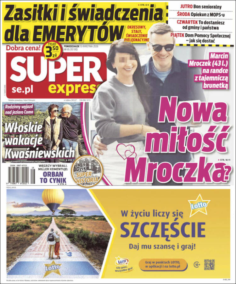 Portada de Super Express (Polonia)