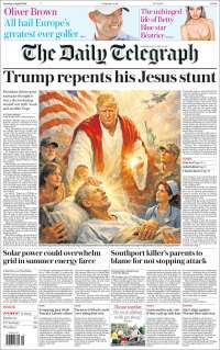 Portada de Daily Telegraph (Royaume-Uni)