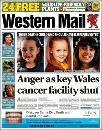 Portada de Western Mail (Royaume-Uni)