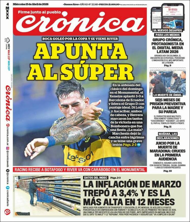 Portada de La Voz del Chaco (Argentina)