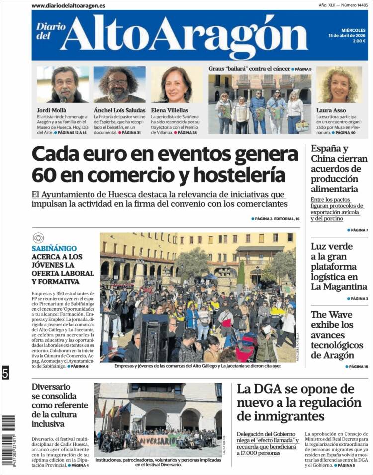 Portada de Diario del AltoAragón (Espa&ntilde;a)