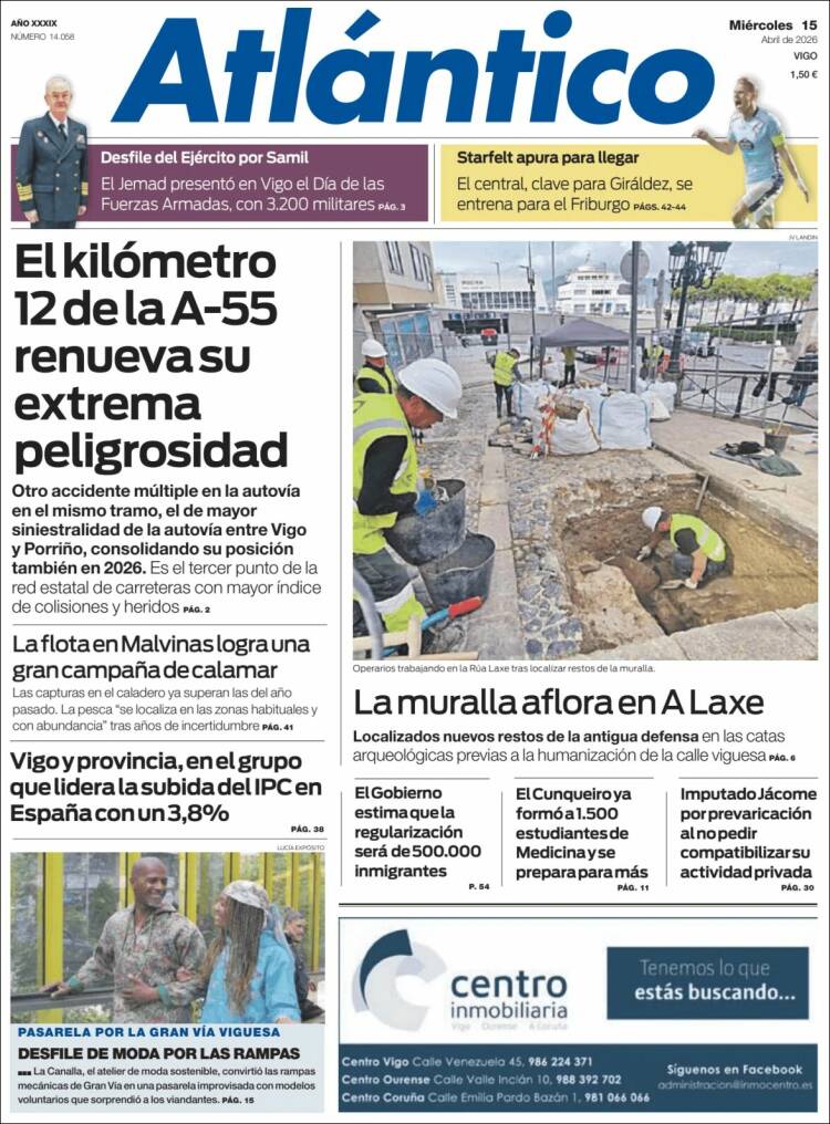 Portada de Atlántico Diario (Espa&ntilde;a)