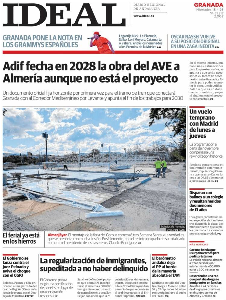 Portada de Ideal (Espa&ntilde;a)