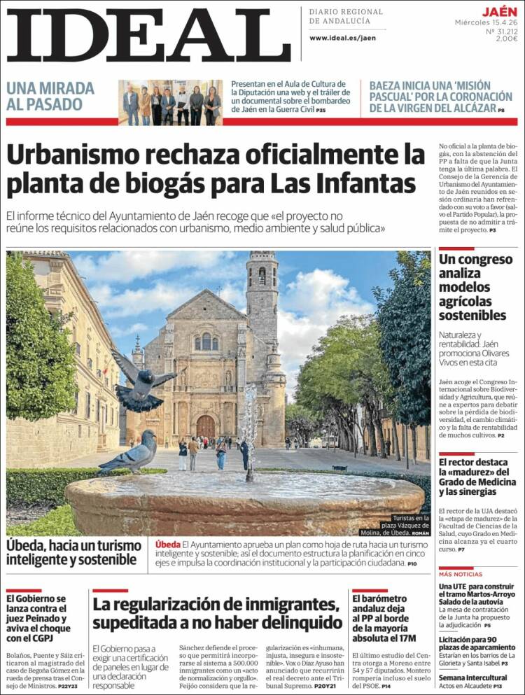 Portada de El Ideal de Jaén (Espa&ntilde;a)