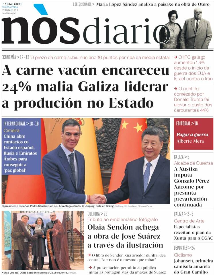 Portada de Nòs Diario (Espa&ntilde;a)