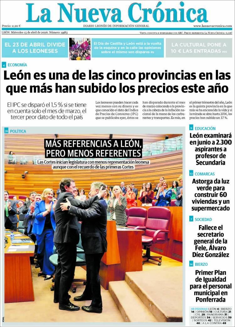 Portada de La Nueva Crónica (Espa&ntilde;a)