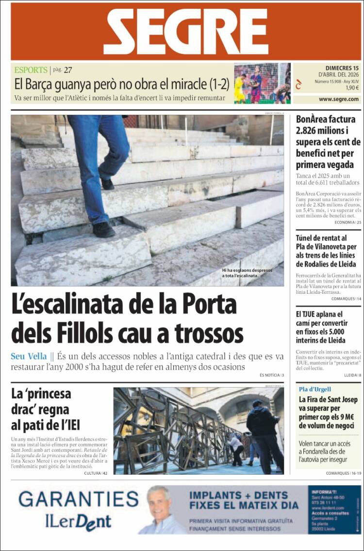 Portada de Segre (Espa&ntilde;a)