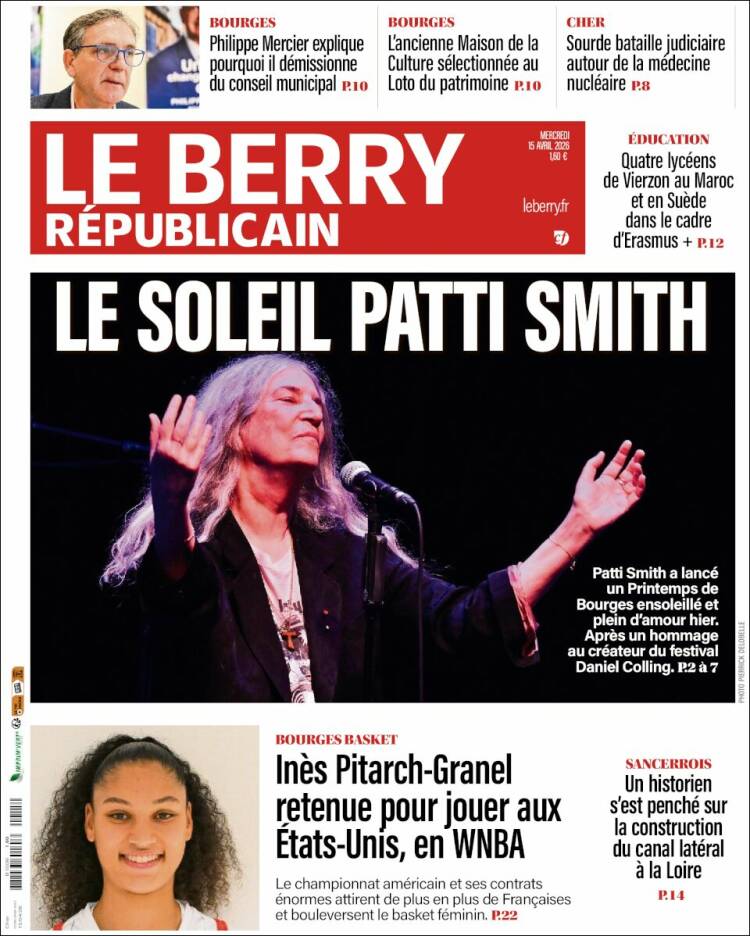 Portada de Berry Republicain (Francia)