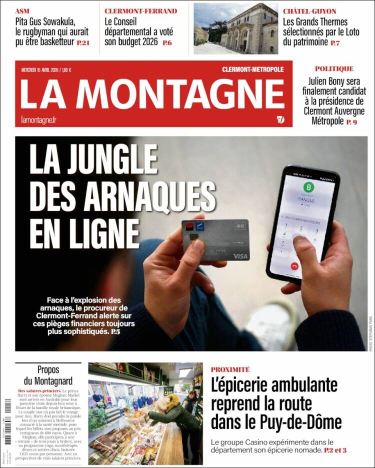 Portada de La Montagne (Francia)