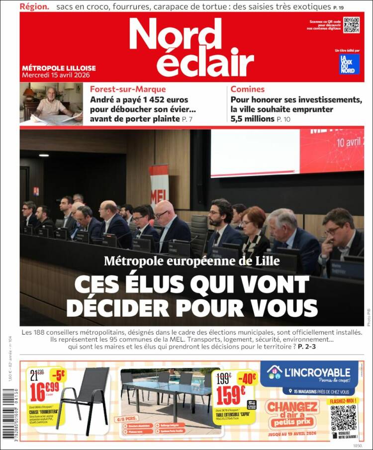 Portada de Nord Éclair (Francia)