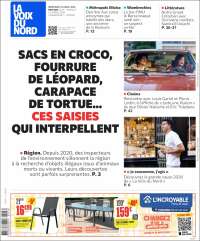 Portada de La Voix du Nord (Francia)
