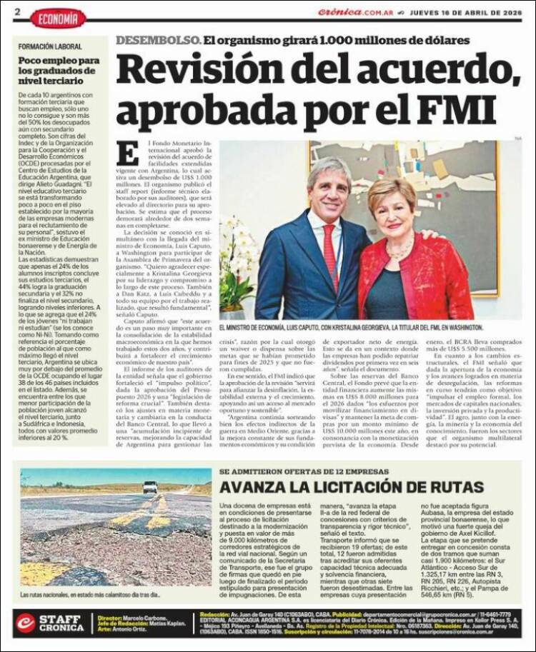 Portada de La Voz del Chaco (Argentina)