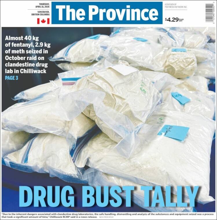 Portada de The Province (Canad&aacute;)