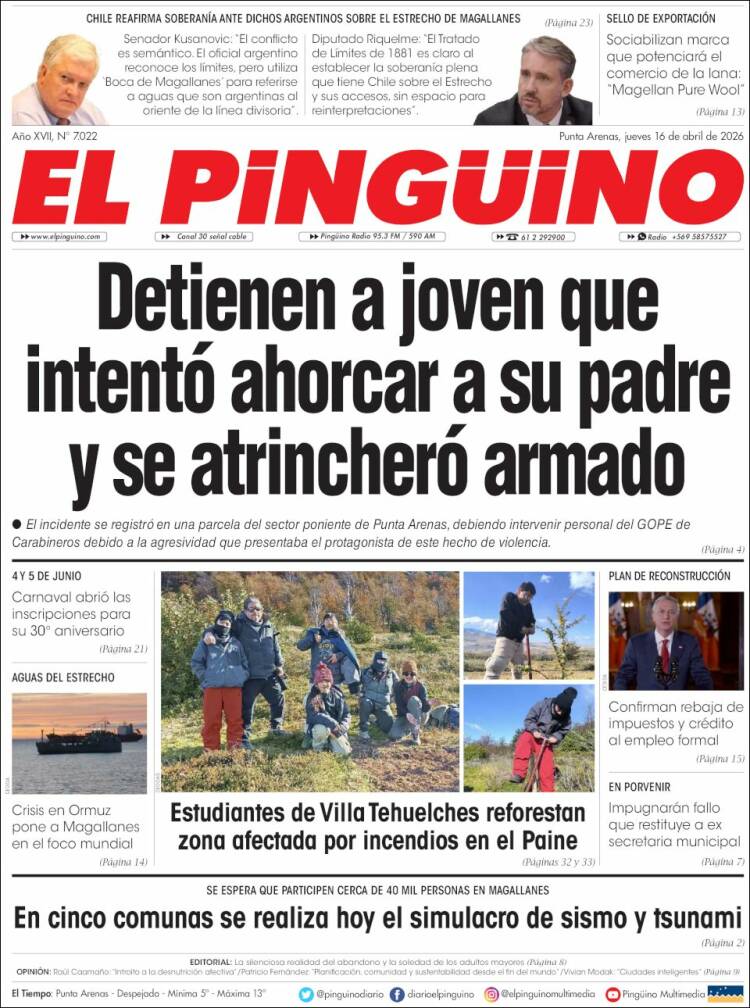 Portada de El Pingüino (Chile)