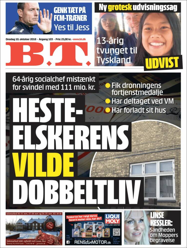 Portada de B.T. (Dinamarca)