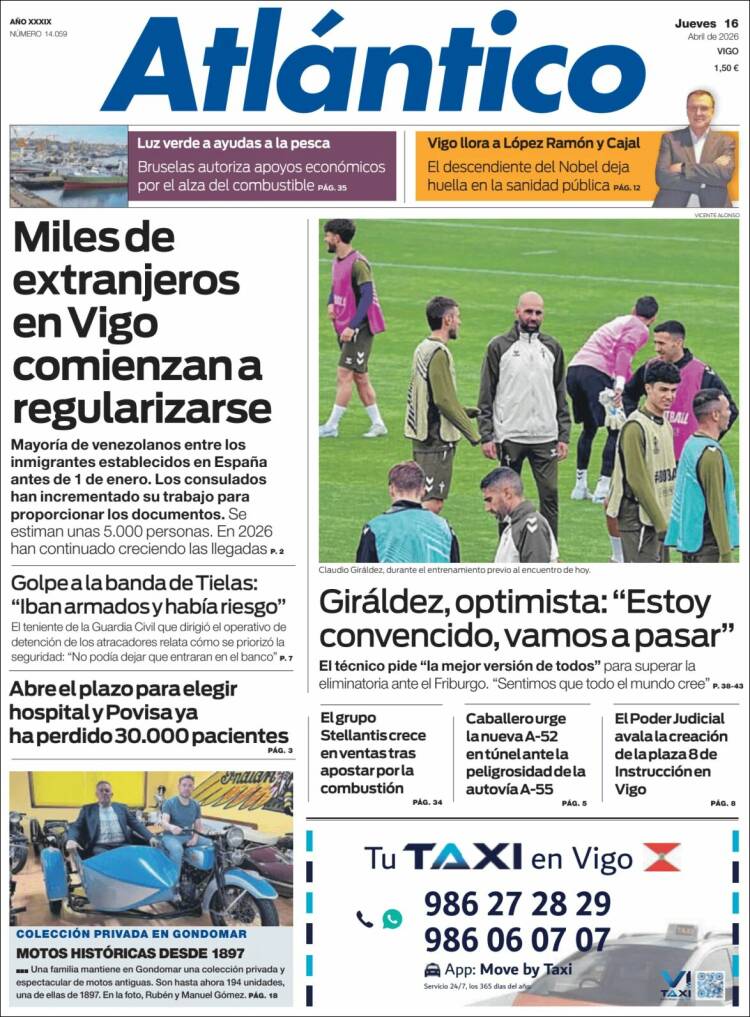 Portada de Atlántico Diario (Espa&ntilde;a)