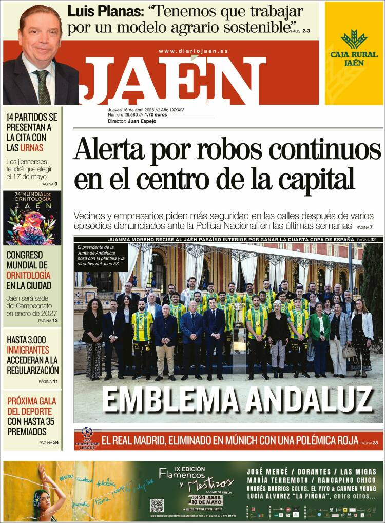 Portada de Diario Jaén (Espa&ntilde;a)