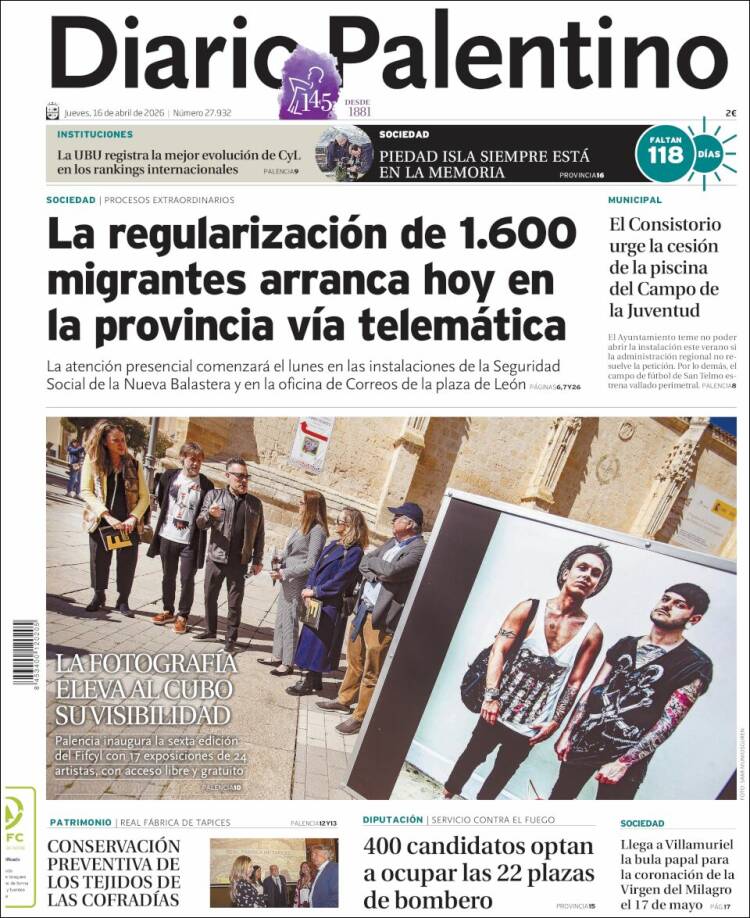 Portada de Diario Palentino (Espa&ntilde;a)