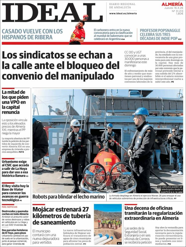 Portada de Ideal Almeria (Espa&ntilde;a)