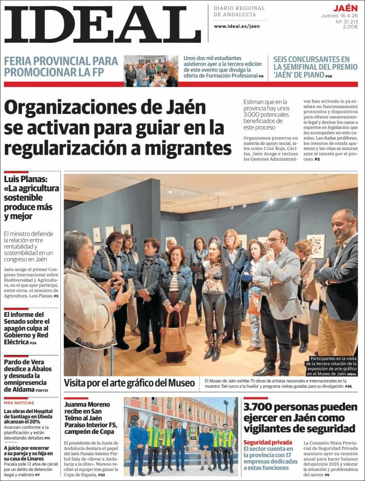 Portada de El Ideal de Jaén (Espa&ntilde;a)