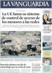 Portada de La Vanguardia (Spain)