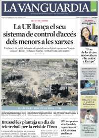 Portada de La Vanguardia (Spain)