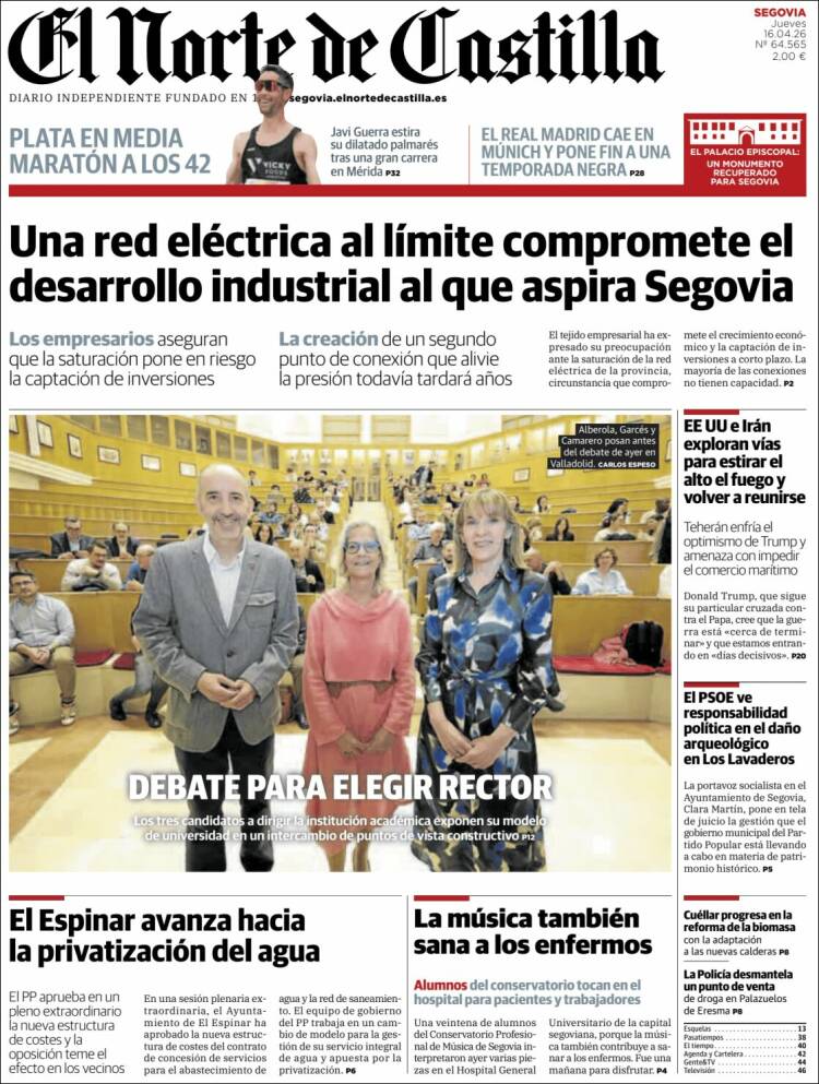 Portada de Norte de Castilla - Segovia (Espa&ntilde;a)