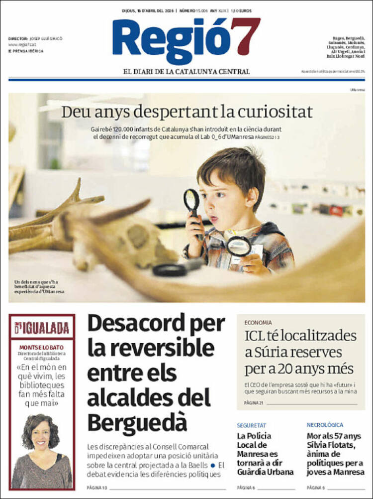 Portada de Regio7 (Espa&ntilde;a)