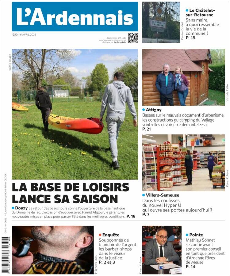 Portada de L'Ardenais (Francia)