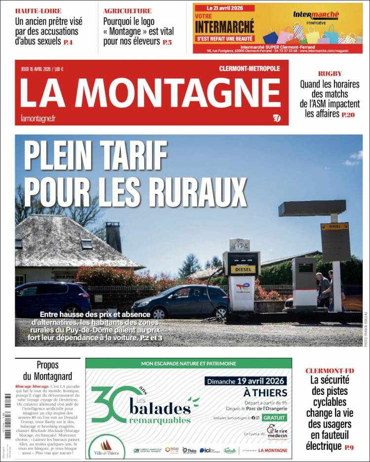 Portada de La Montagne (Francia)