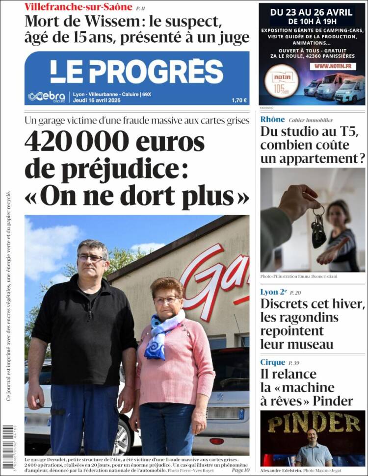 Portada de Progres de Fecamp (Francia)