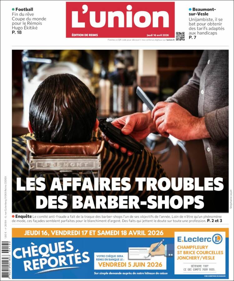 Portada de L'Union (Francia)