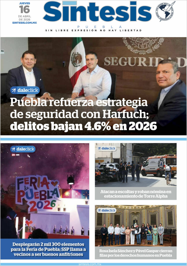 Portada de Síntesis - Puebla (M&eacute;xico)