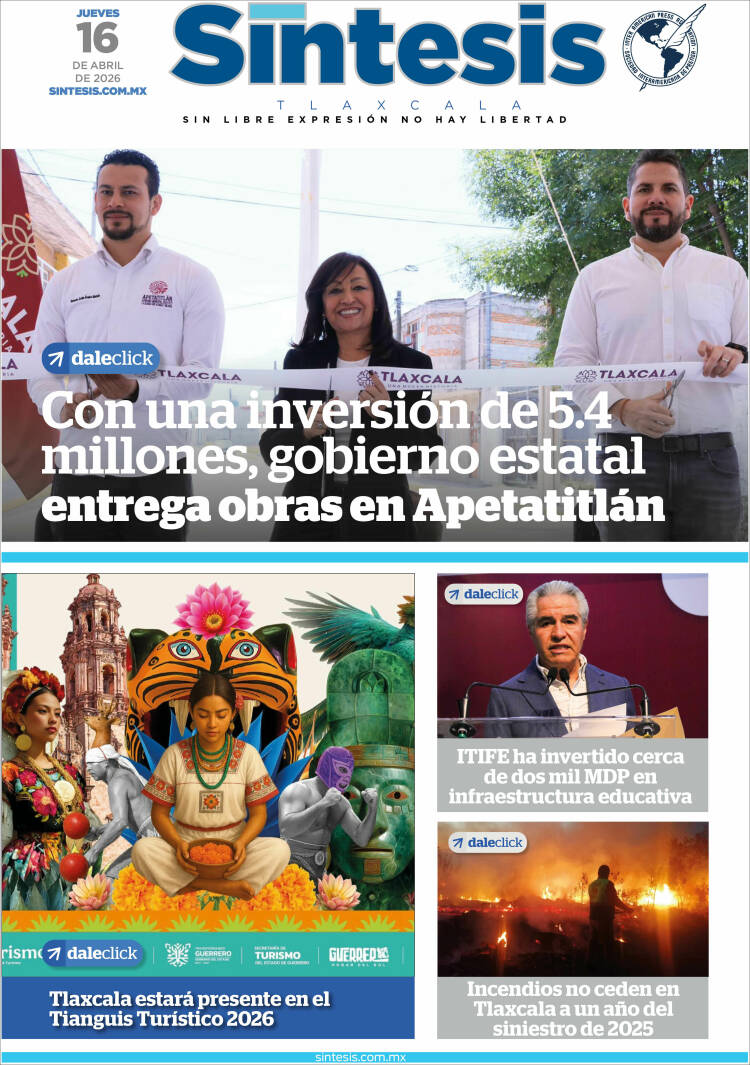 Portada de Síntesis de Tlaxcala (M&eacute;xico)