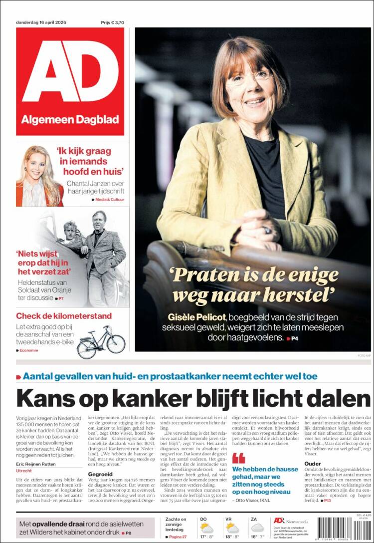 Portada de AD (Pa&iacute;ses Bajos)