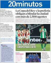 Portada de 20 Minutos - Sevilla (Spain)