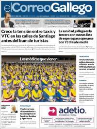 Portada de El Correo Gallego (Espa&ntilde;a)