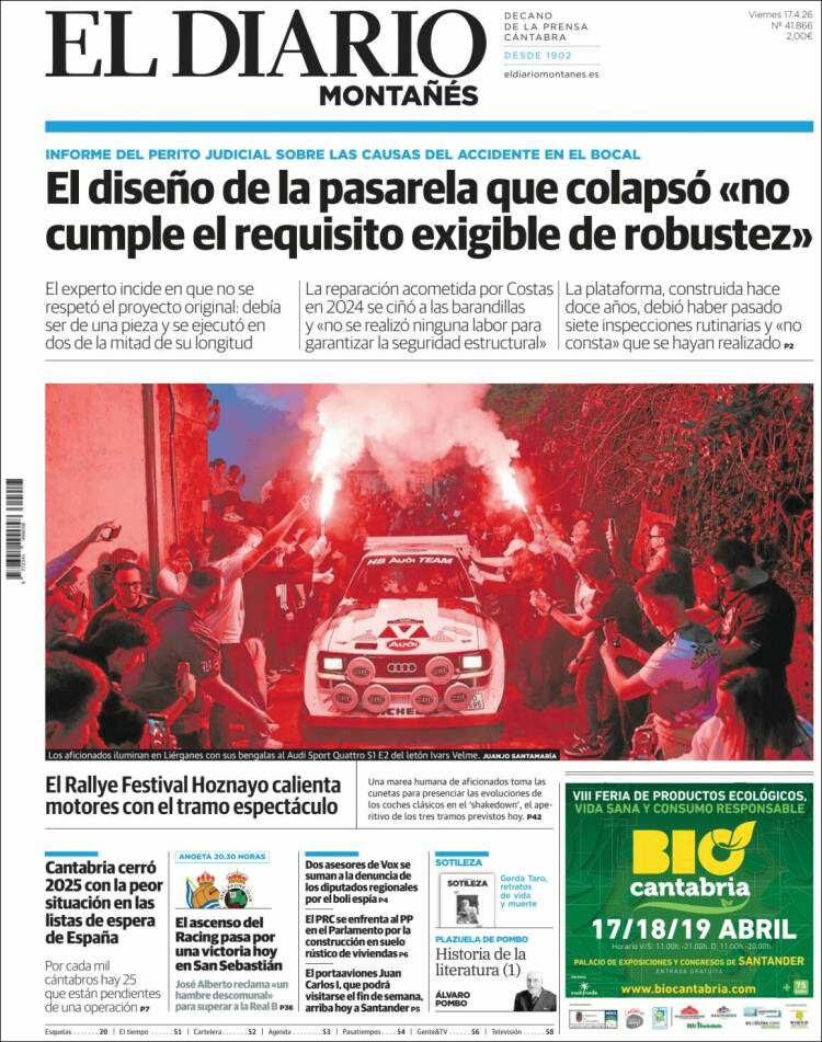 Portada de El Diario Montañés (Spain)