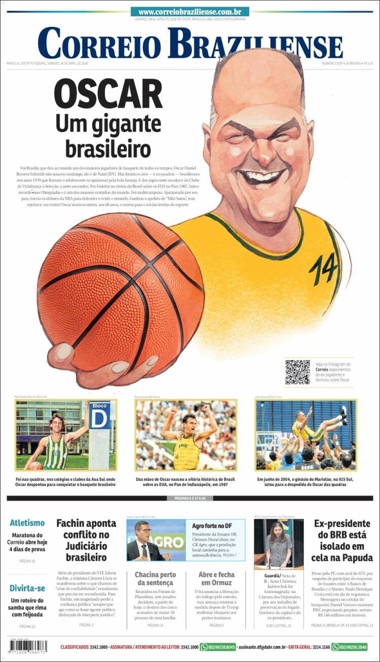 Portada de Correio Braziliense (Brasil)