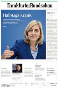 Portada de Frankfurter Rundschau (Allemagne)