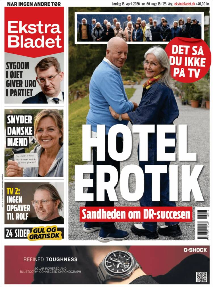 Portada de Ekstra Bladet (Dinamarca)