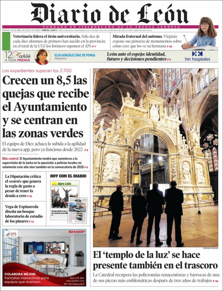 Portada de Diario de León (Espa&ntilde;a)