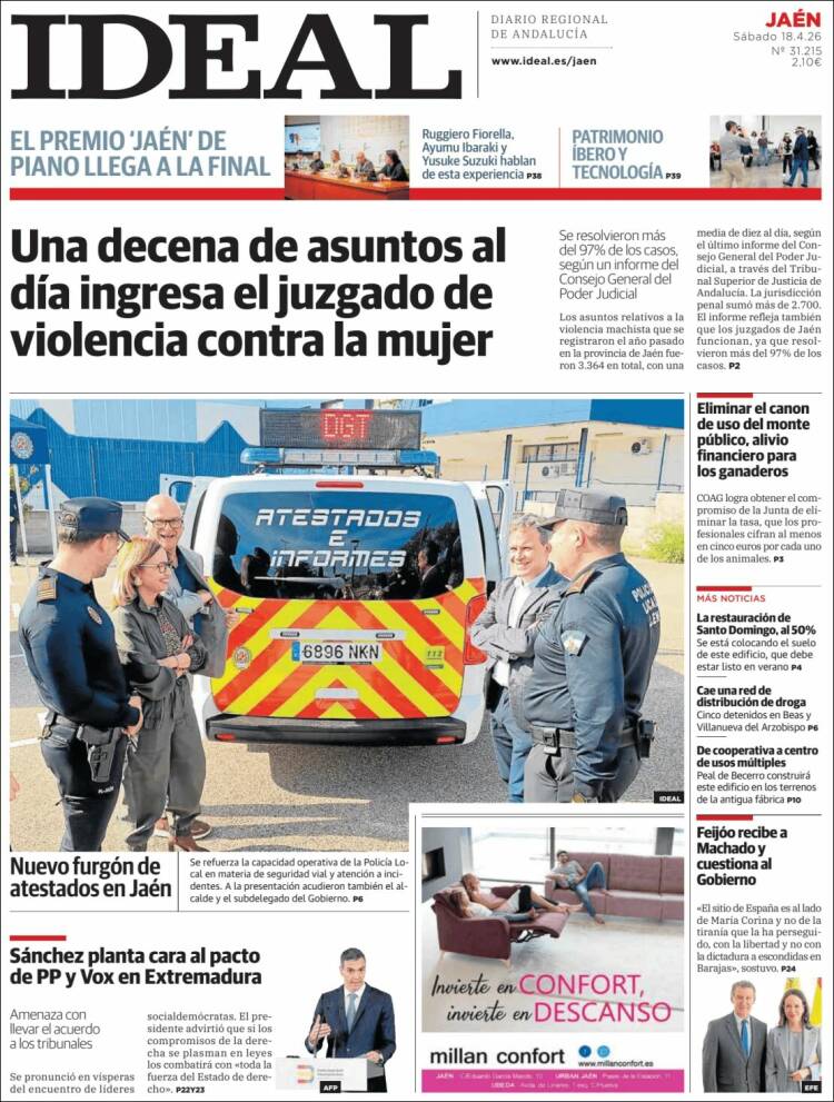 Portada de El Ideal de Jaén (Espa&ntilde;a)
