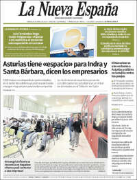 Portada de La Nueva España (Espa&ntilde;a)