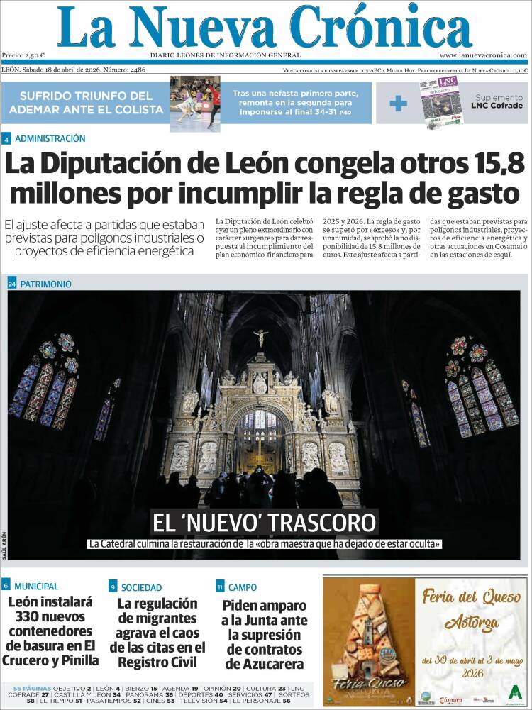 Portada de La Nueva Crónica (Espa&ntilde;a)