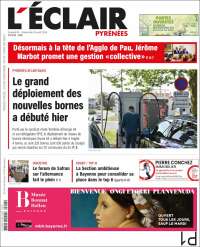Portada de L'Eclair des Pyrénées (France)