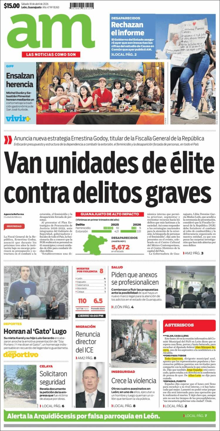 Portada de Al Día A.M. (M&eacute;xico)