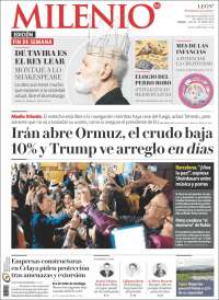 Portada de Milenio de León (M&eacute;xico)