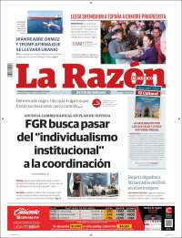 Portada de La Razón (M&eacute;xico)